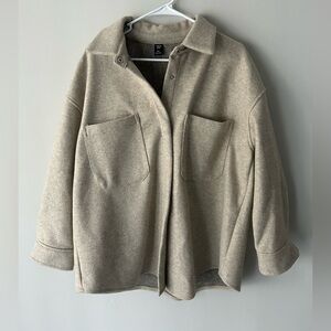 SHEIN Beige Utility Jacket